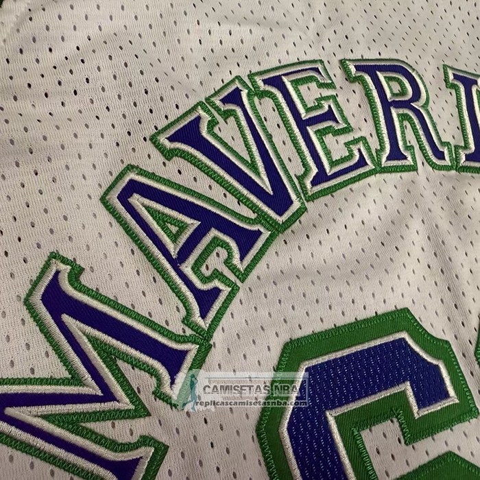 Camiseta Dallas Mavericks Dennis Rodman NO 69 Mitchell & Ness 1999-20 Blanco